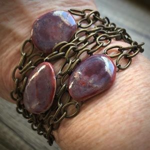 Plum Ceramic Bracelet